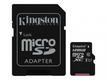 TARJETA KINGSTON MICRO SD 128GB 80R UHS-I CL10 +ADAP