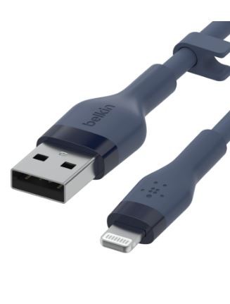 CABLE BELKIN CAA008bt1MBL USB-A A LTG 1M AZUL (Electrodomesticos)