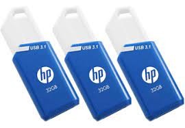 MEMORIA USB HP 32GB X755W PACK DE 3 USB 3.1 AZUL  