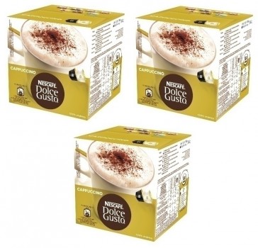 PACK 3 CAJAS DOLCE GUSTO CAPUCCINO 16 CAPSULAS    