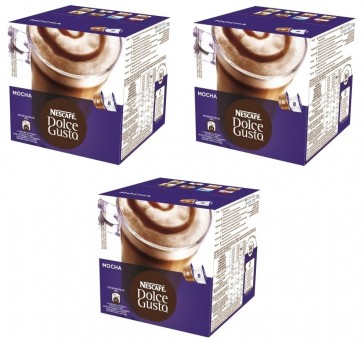 PACK 3 CAJAS DOLCE GUSTO MOCHA 16 CAPSULAS        