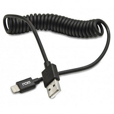 CABLE DCU USB-MFI IPHONE 5/6/7 NEGRO RIZADO 1.5M (34101270)