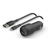 CARGADOR BELKIN COCHE USB-MICRO 24W + CABLE       