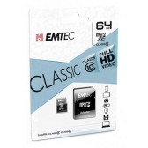 TARJETA EMTEC MICROSDHC 64GB CLASS10 CLASSIC+ ADAPT