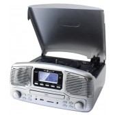 GIRADISCOS NEVIR NVR-812 PLATA CD/MP3/USB/SD      