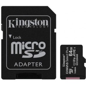 TARJETA KINGSTON MICRO SD 64GB 100R SDCS2 +ADAP