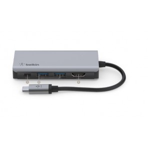 HUB USB BELKIN TIPO C 4 EN 1 HDMI USB-C USB-A     